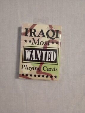 Iraqi Most Wanted Playing Cards - New In Hoyle Sealed Package -Made In USA